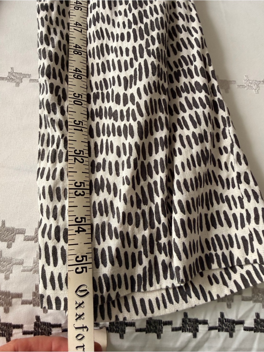 Massimo Dutti Stylish White/Black Sleeveless Linen High-Neck Jumpsuit tie belt - Picture 12 of 13